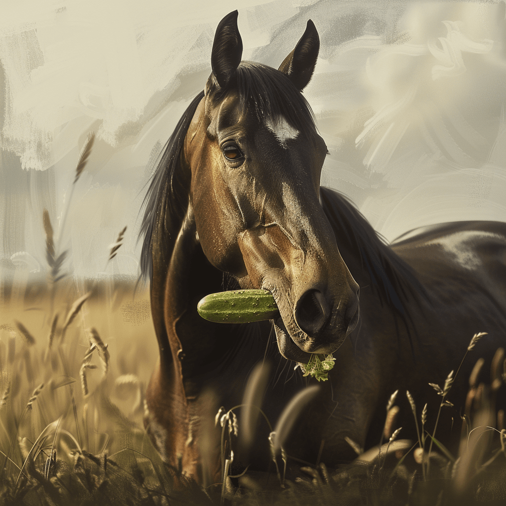 Dürfen Pferde Gurken essen? Kurz und knapp gesagt, Ja!